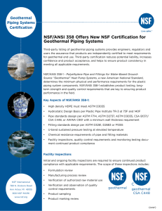 NSF/ANSI 358 Offers New NSF Certification for