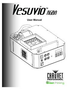 Vesuvio™ RGBA User Manual Rev. 1