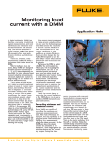 Monitoring load current with a DMM
