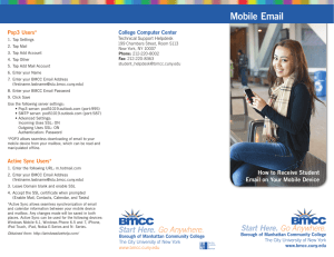 Mobile Email - The City University of New York