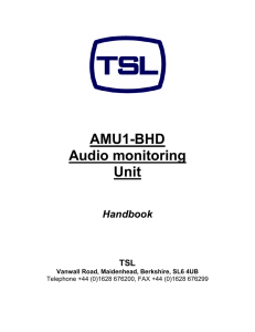 AMU1-BHD - TSL Products