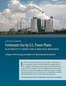 Freshwater Use by US Power Plants