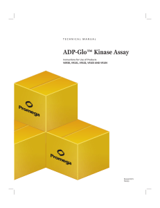 ADP-Glo™ Kinase Assay Technical Manual TM313