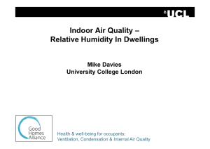 Indoor Air Quality – Relative Humidity In Dwellings