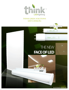 THE NEW FACE OF LED - Think Green Solutions