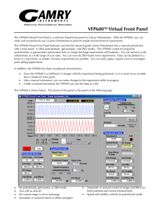 VFP600   Virtual Front Panel
