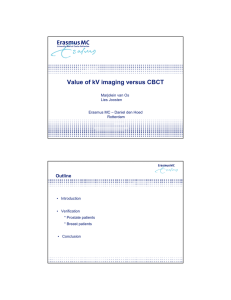 Lies Joosten – Value of kV imaging versus CBCT