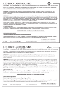 Brick Light Housing Instructions