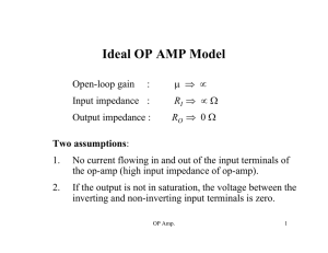 Ideal OP AMP Model V
