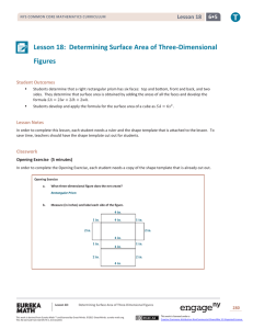 Lesson 18: Determining Surface Area of Three