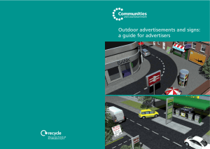 Outdoor advertisements and signs: a guide for advertisers