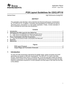 PCB Layout Guidelines for CDCLVP110