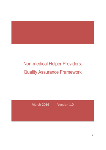 Quality Assurance Framework - DSA-QAG