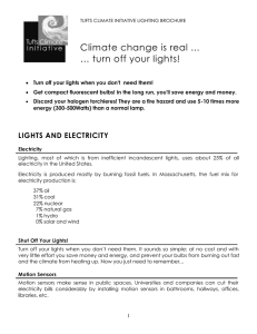 Climate change is real … turn off your lights!