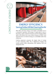 energy efficiency - Green Restaurants