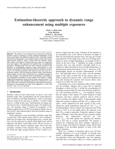 Estimation-theoretic approach to dynamic range enhancement using
