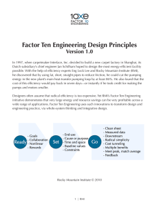 Factor Ten Engineering Design Principles