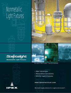 SceptaLight Nonmetallic Light Fixture Brochure