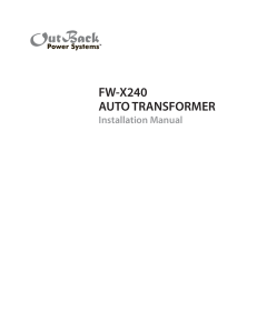 fw-x240 auto transformer
