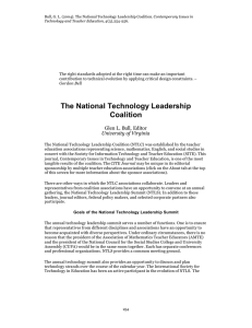 The National Technology Leadership Coalition