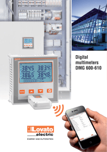 Digital multimeters DMG 600-610