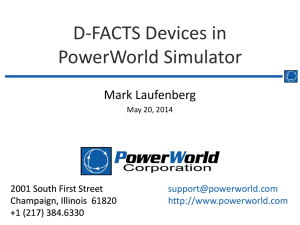 D-FACTS Devices in PowerWorld Simulator