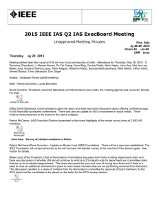 2015 IEEE IAS Q2 IAS ExecBoard Meeting
