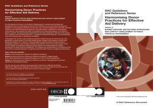 Harmonising Donor Practices for Effective Aid Delivery – Volume 2