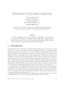 Part-products of 1-free integer compositions