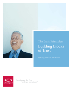 The Basic Principles: Building Blocks Of Trust