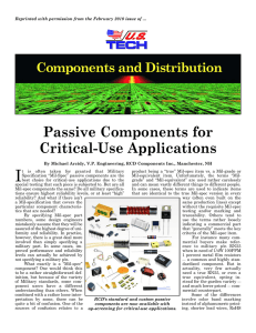 Passive Components for Critical-Use Applications