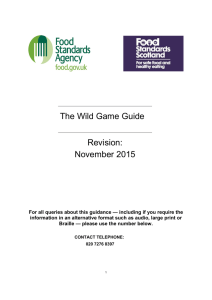 The Wild Game Guide Revision: November 2015
