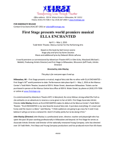 First Stage presents world premiere musical ELLA ENCHANTED