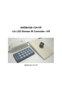 AWDM-030-1CH-VR 1ch LED Dimmer IR Controller +VR