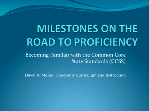 Becoming Familiar with the Common Core State Standards (CCSS)