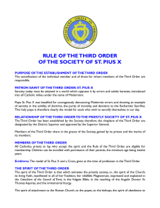 the rule of the third order