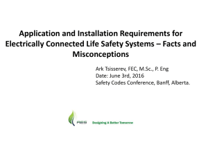 Application and Installation Requirements for Electrically Connected