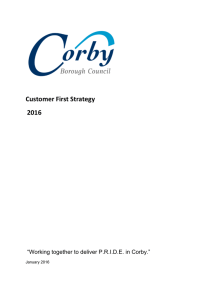 Customer First Strategy 2016