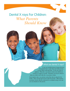 Dental X rays For Children