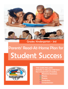Parents` Read-At-Home Plan for - Mississippi Department of Education