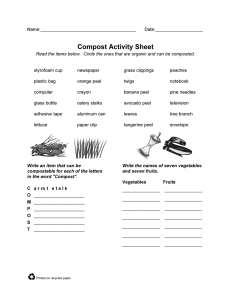 Compost Activity Sheet