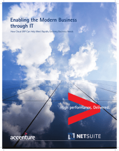 Enabling the Modern Business through IT