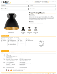 Cleo Ceiling Mount