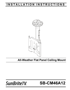 Ceiling Mount CM46A Instructions