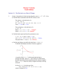 Thomas` Calculus Tenth Edition
