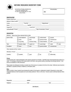 Building/Structure Inventory Form