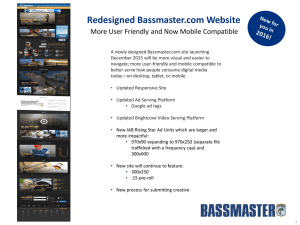 Redesigned Bassmaster.com Website