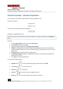 Simulink Example – Bacteria Population
