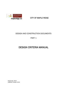 Design Criteria Manual