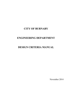 Engineering Design Criteria